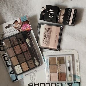 4 Eyeshadows - Natural Shades e.l.f., Academy of Colour & L.A. Colors